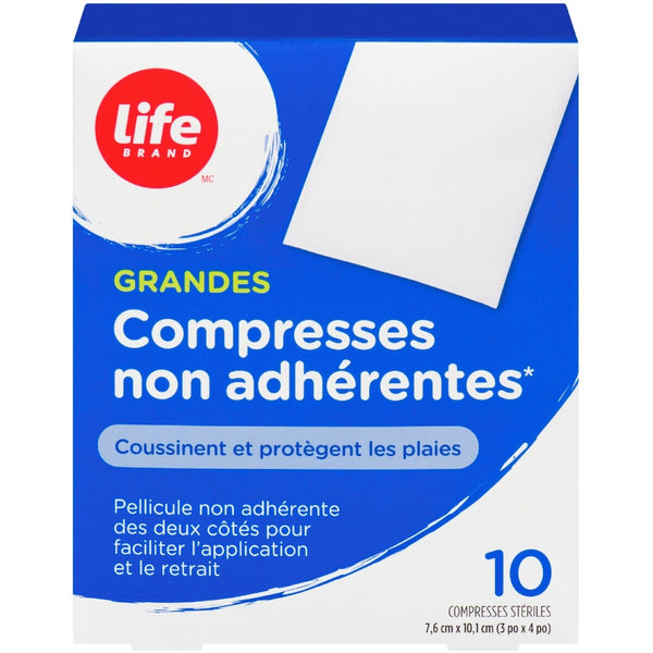 Apósitos Grandes No Adherentes Life Brand