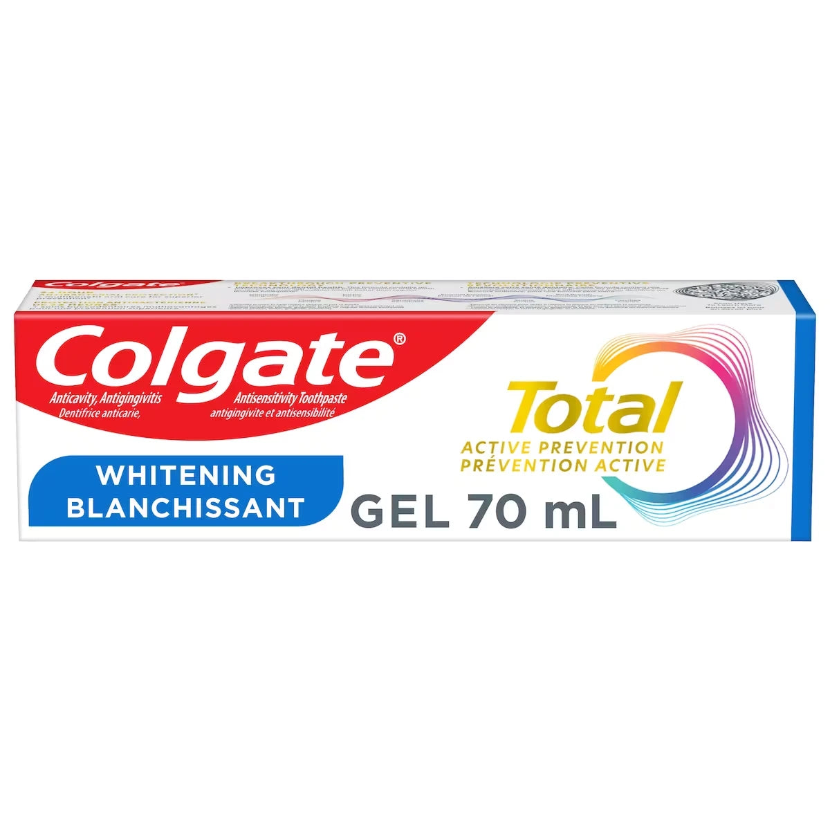 Pasta Dental Total Prevention Active Gel Blanqueador Menta Colgate