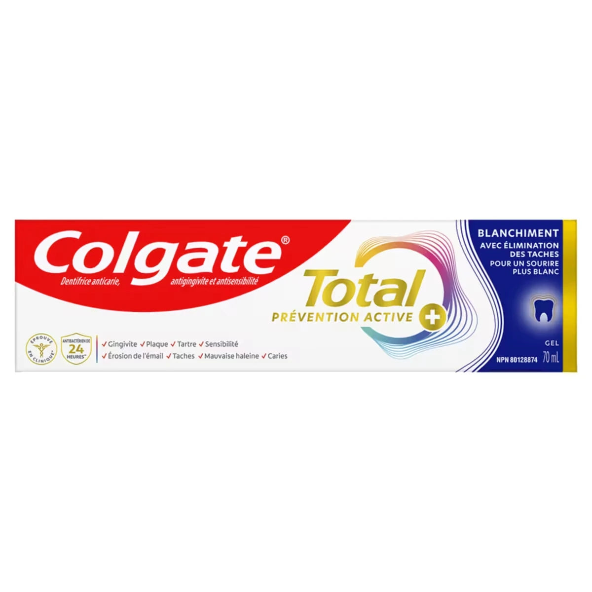 Pasta Dental Total Prevention Active Gel Plus Blanqueador Colgate