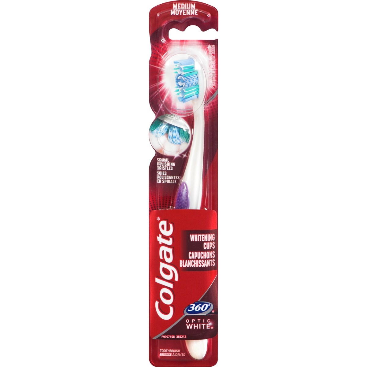 Cepillo de Dientes 360 Optic White Medio Colgate