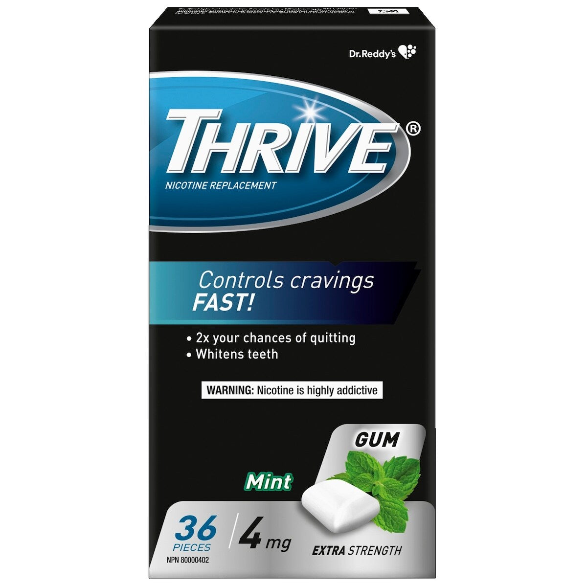 Chicle de Menta 4 mg Thrive