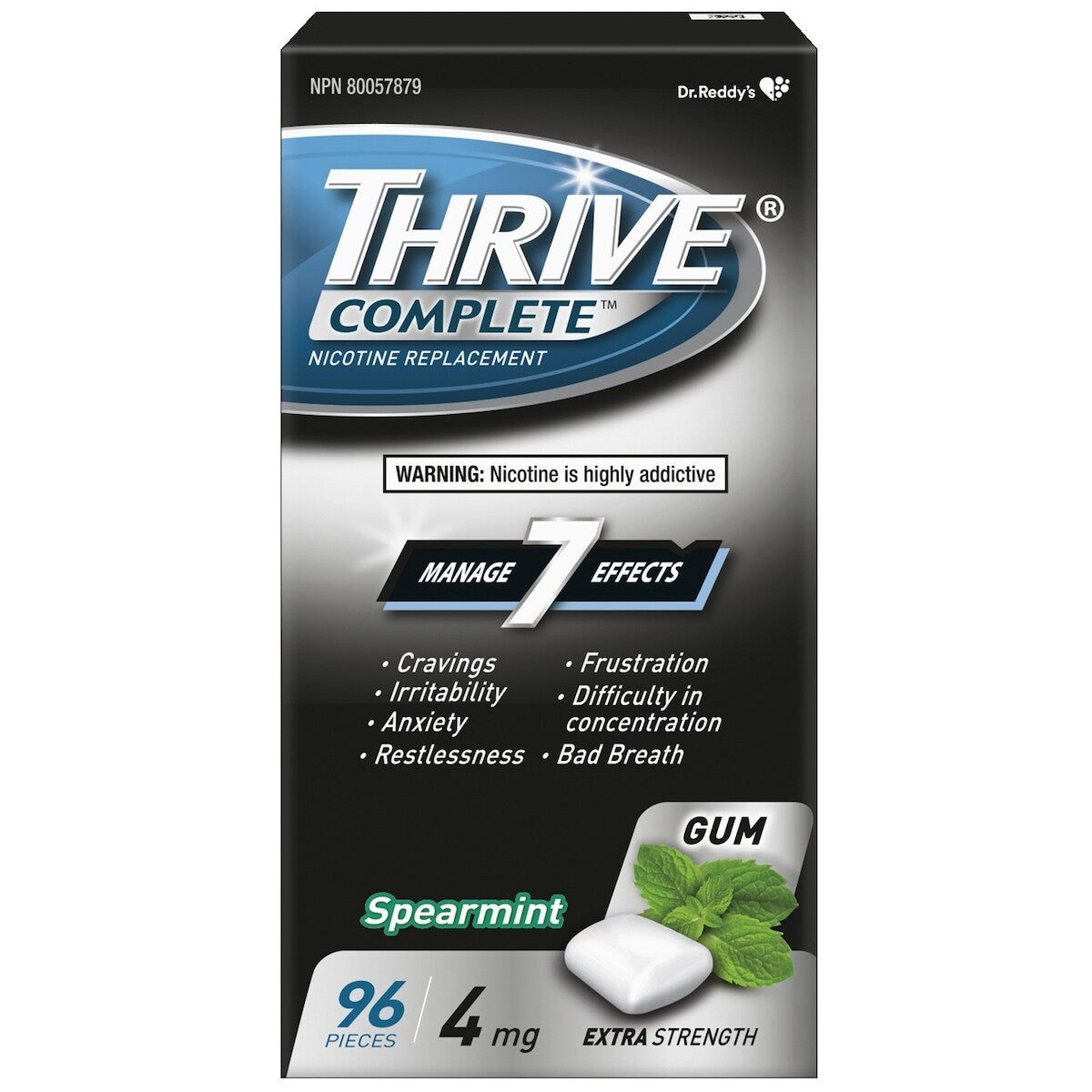 Chicles Complete Menta Verde 4 mg Thrive