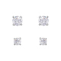 Aros de Cristal Dúo Plata Esterlina Joe Fresh