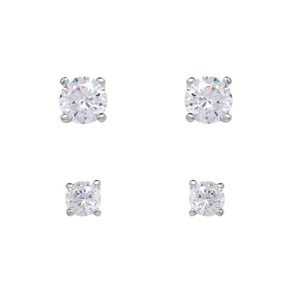 Aros de Cristal Dúo Plata Esterlina Joe Fresh