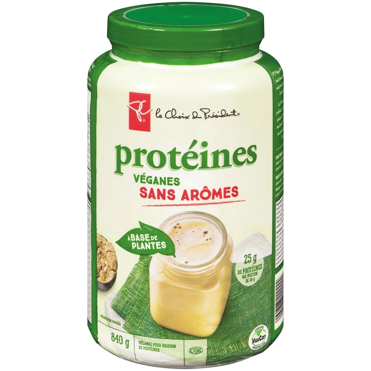 Proteína en Polvo Vegana sin Sabor President's Choice