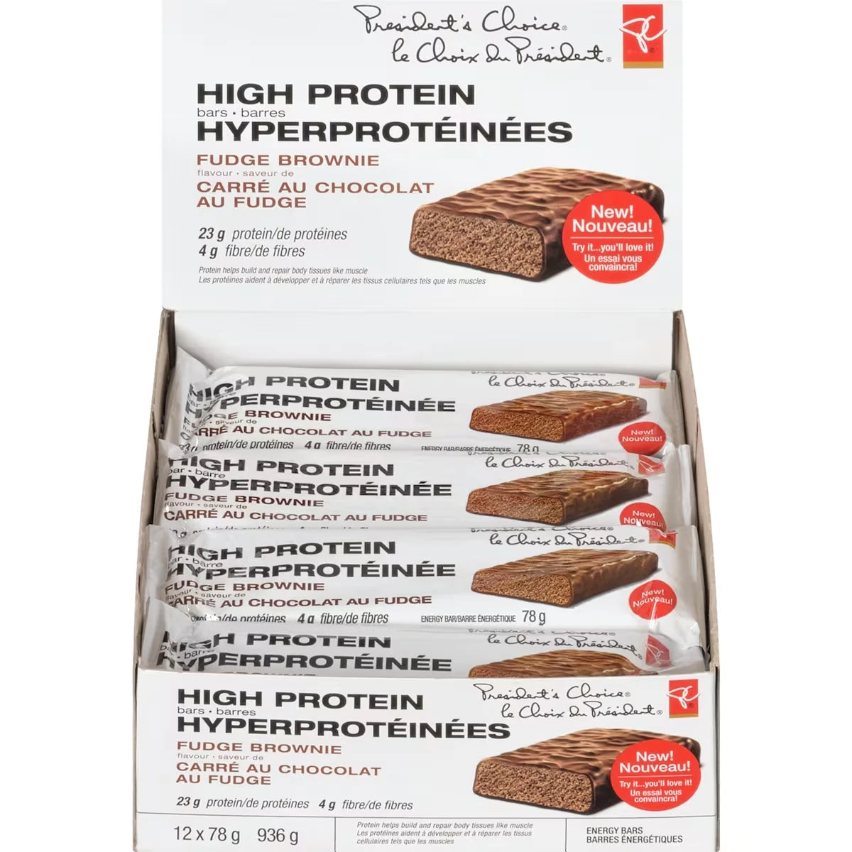Barras Altas en Proteína President's Choice