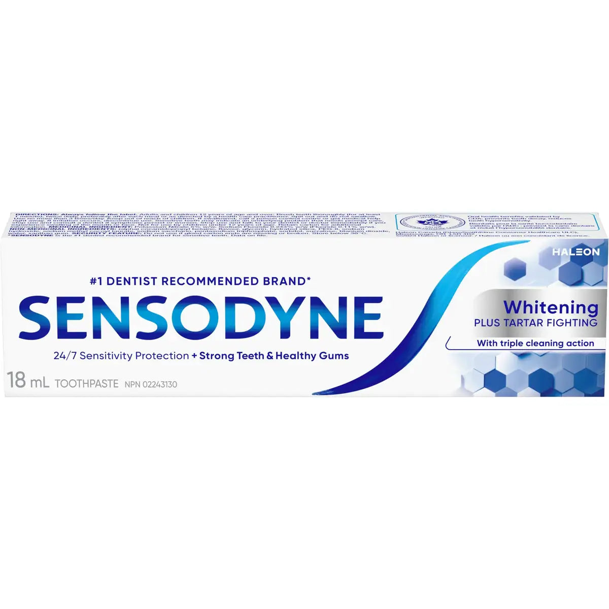 Pasta Dental Dientes Sensibles Blanqueadora 18 ml Sensodyne