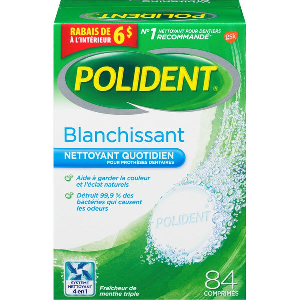 Tabletas Limpiadoras para Prótesis Dentales Polident