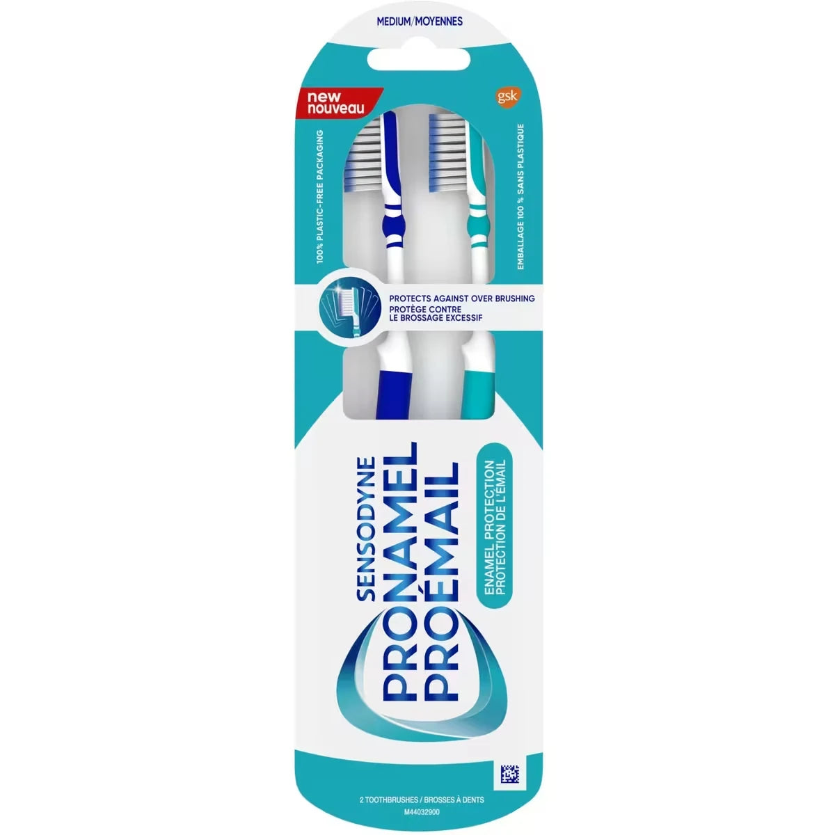 Higiene Bucal Duo de Cepillos de Dientes Pro-Esmalte Sensodyne