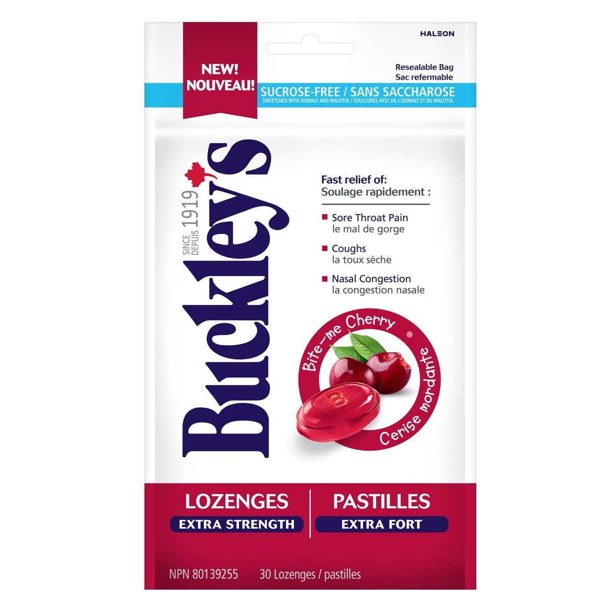 Pastillas para la Garganta Extra Fuerte Cereza Buckleys