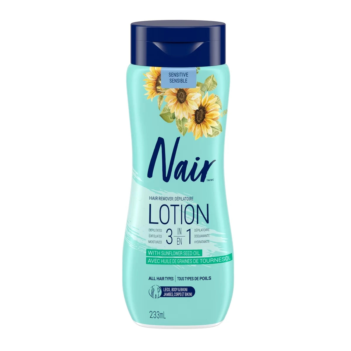 Loción Depilatoria 3 en 1 para la Piel Sensible y Tous 233 ml Nair
