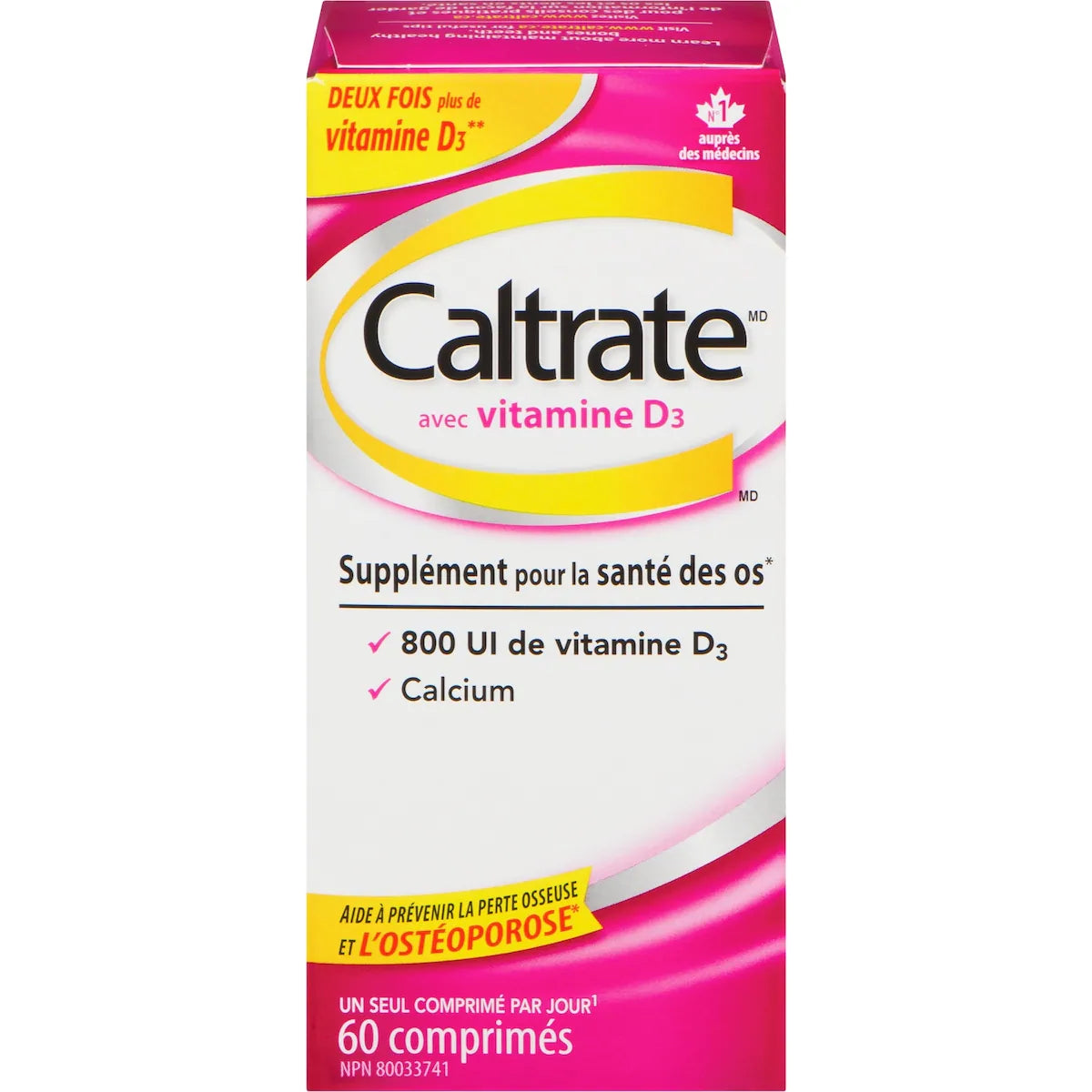 Calcio con Vitamina D en Comprimidos Caltrate