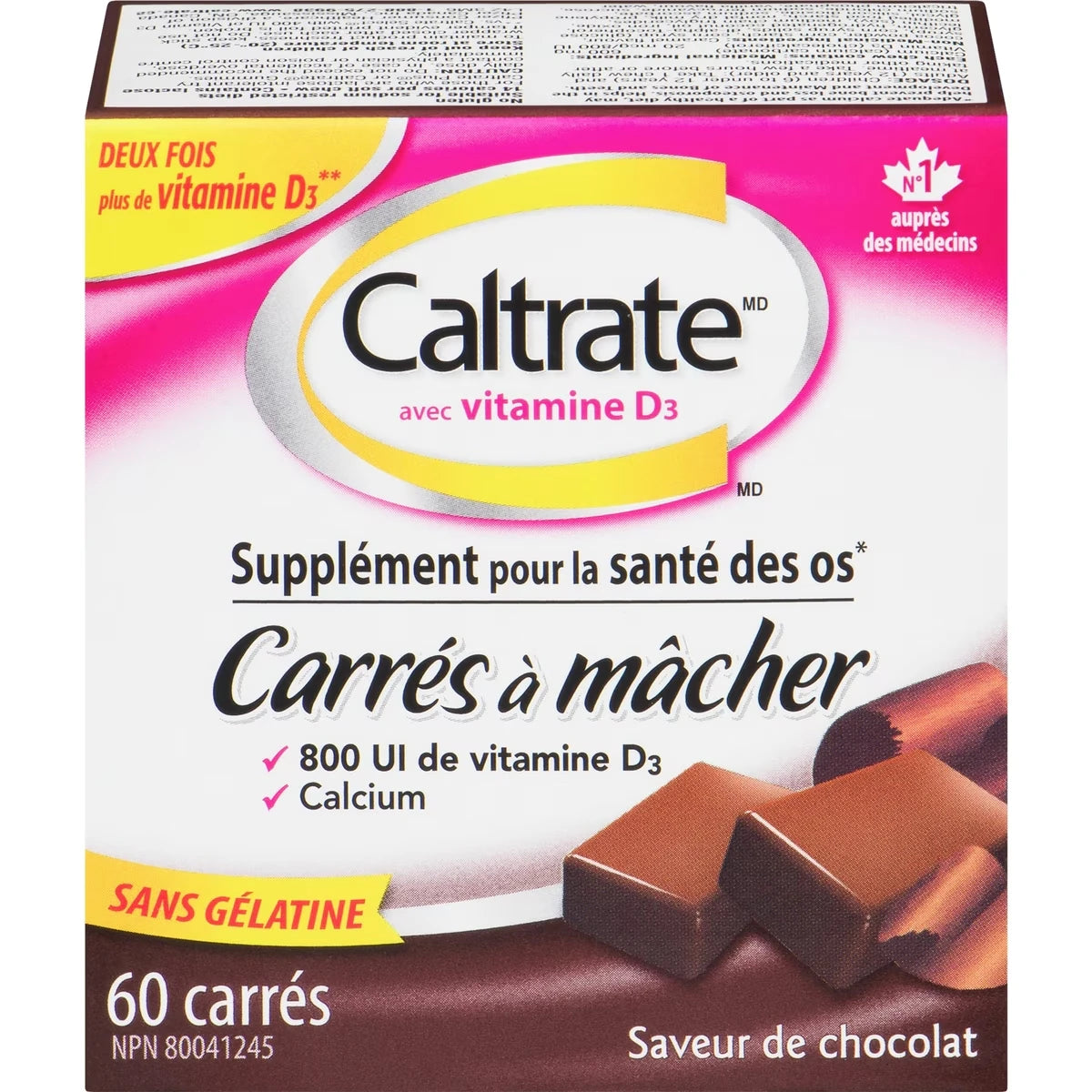 Masticables de Calcio y Vitamina D Caltrate