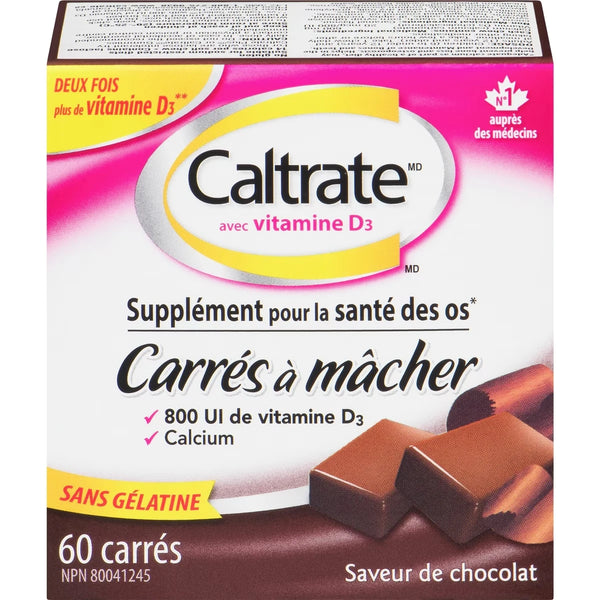 Masticables de Calcio y Vitamina D Caltrate