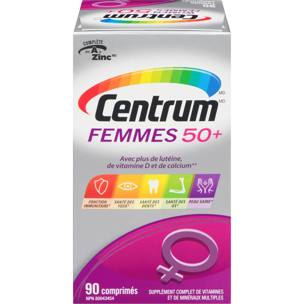 Multivitamínico Mujer 50+ Vitaminas y Minerales 90 Unidades Centrum