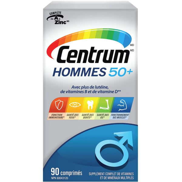 Multivitamínico Hombre 50+ Vitaminas y Minerales 90 Unidades Centrum