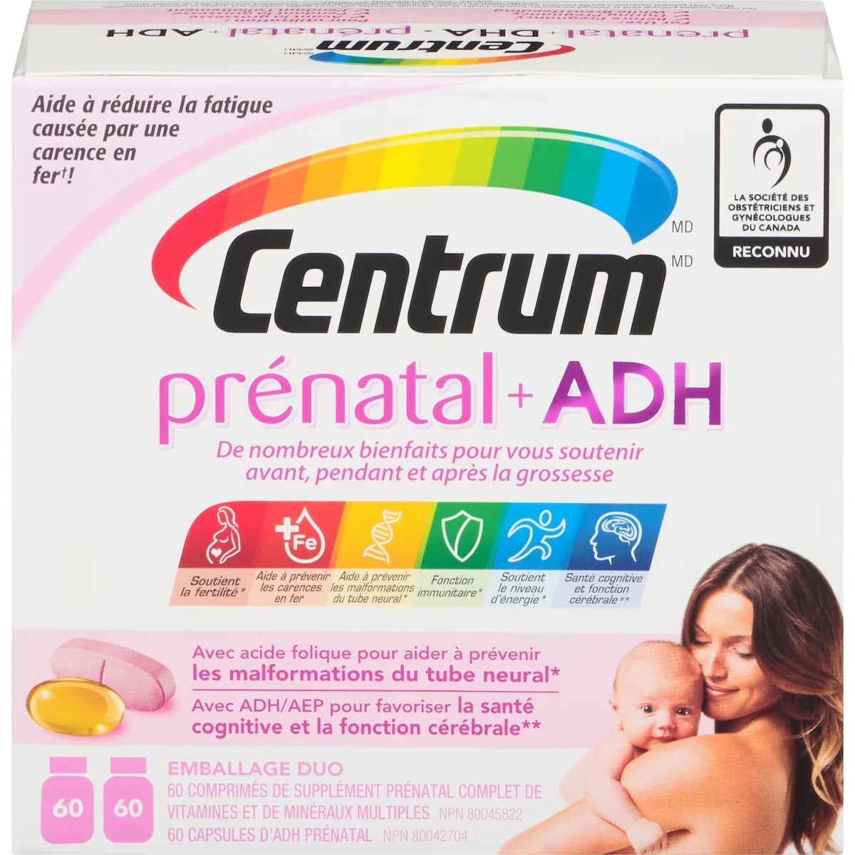 Multivitamínico Prenatal con Omega 3 DHA y EPA 120 Comprimidos Centrum