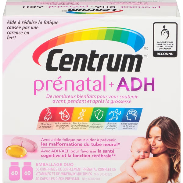 Multivitamínico Prenatal con Omega 3 DHA y EPA 120 Comprimidos Centrum