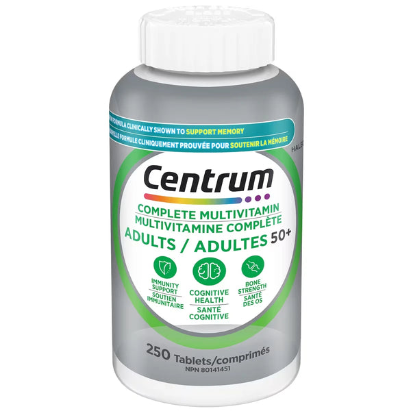Multivitamínico Adultos 50+ Fórmula Completa 250 comprimidos Centrum
