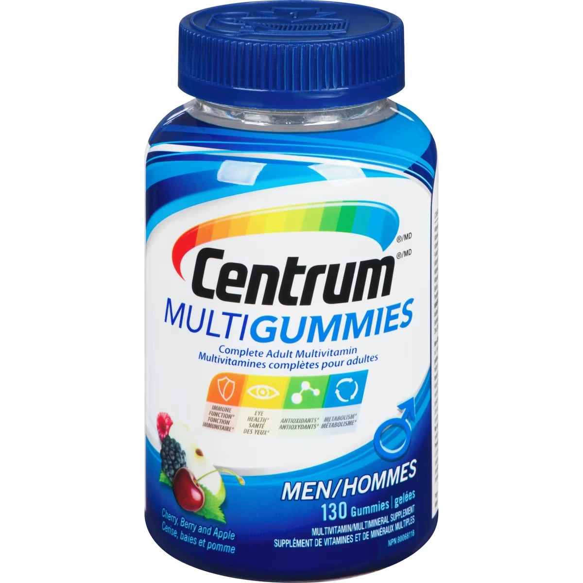 Multivitamínico en Gomitas MultiGummies Hombre 130 Unidades Centrum