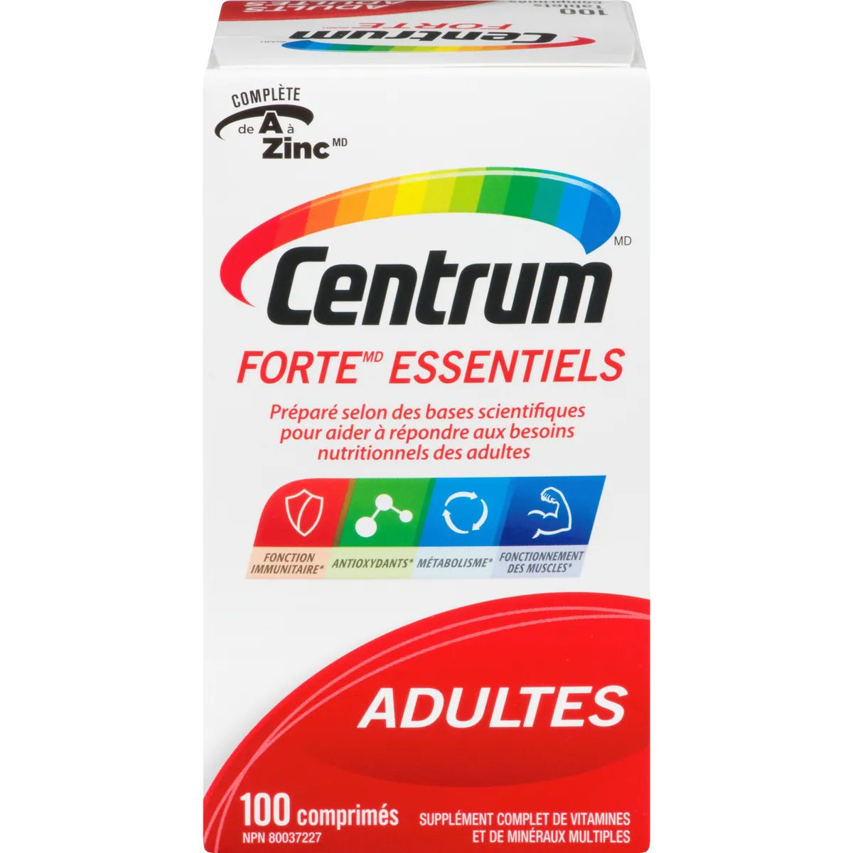 Multivitamínico Forte Essentials Adultos 100 comprimidos Centrum