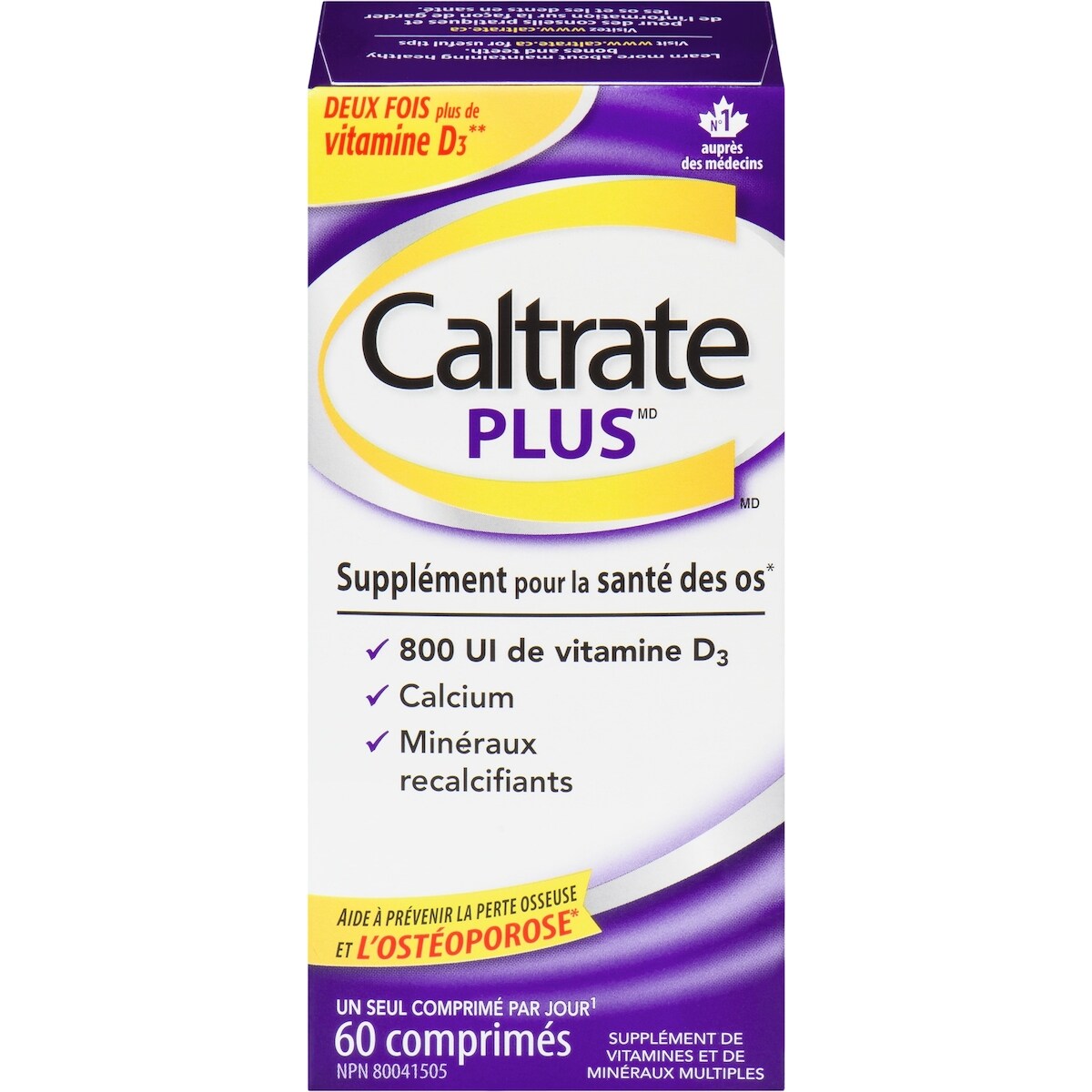 Comprimidos de Calcio y Vitamina D Caltrate