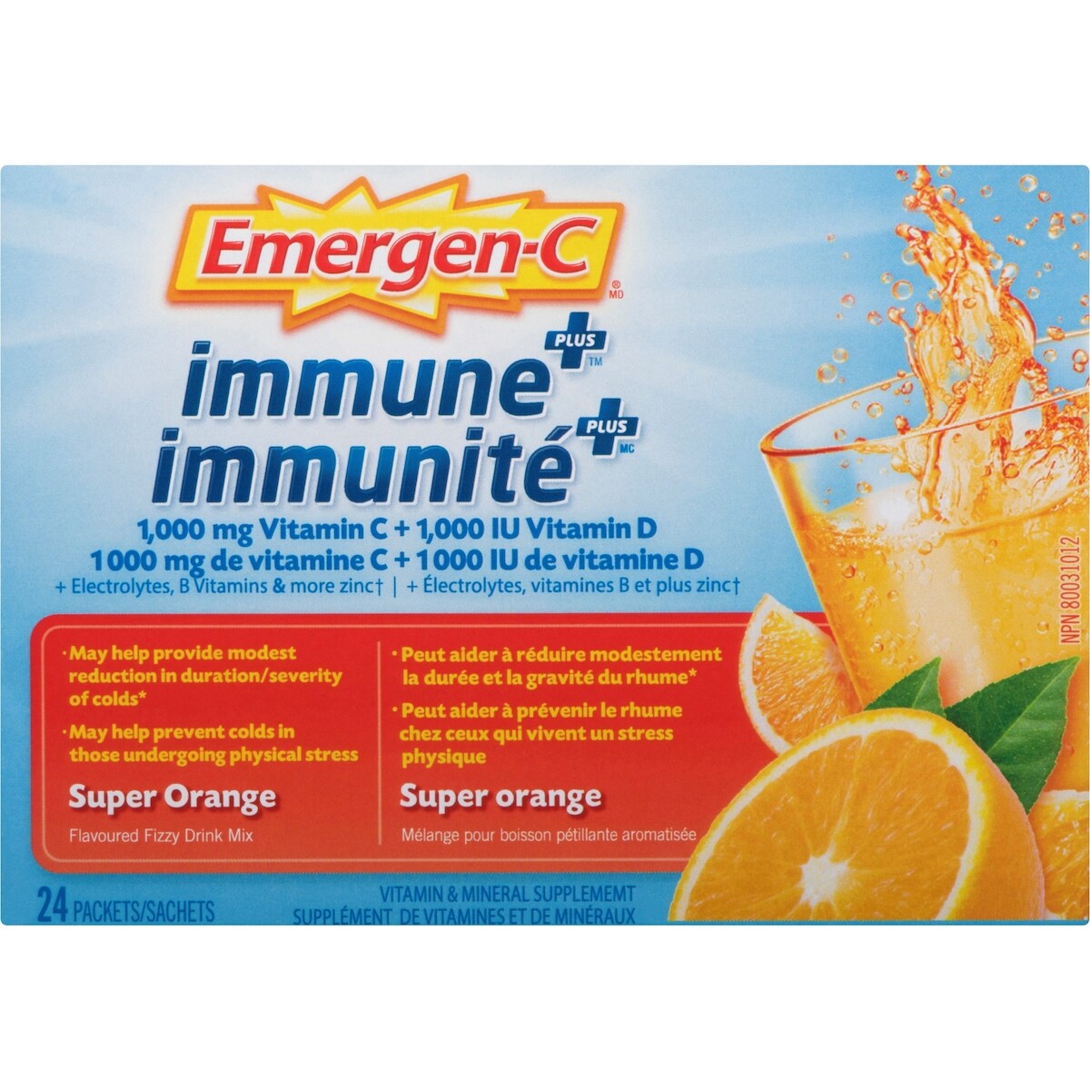 Vitamina C en Polvo para Bebida Efervescente Inmunidad Emergen-C