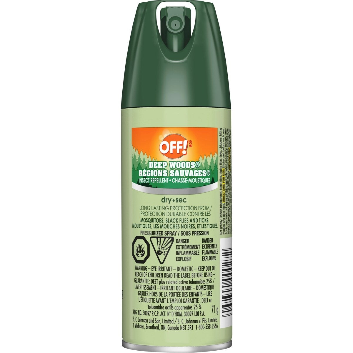 Repelente de Mosquitos Seco Regiones Salvajes Off