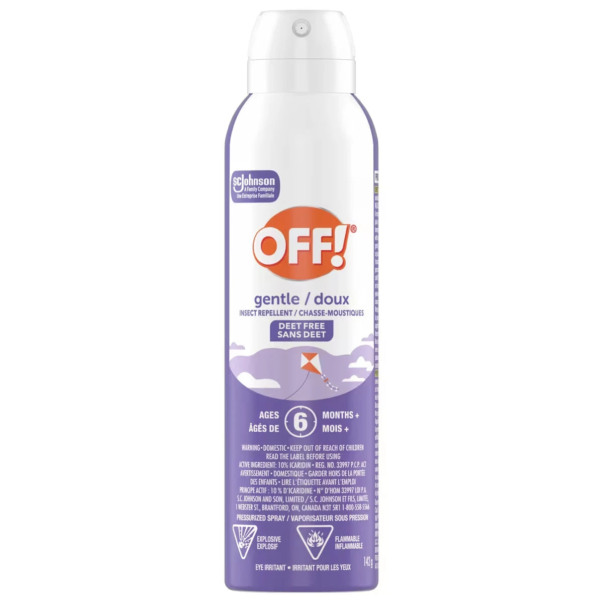 Repelente de Mosquitos en Aerosol Suave sin DEET Off