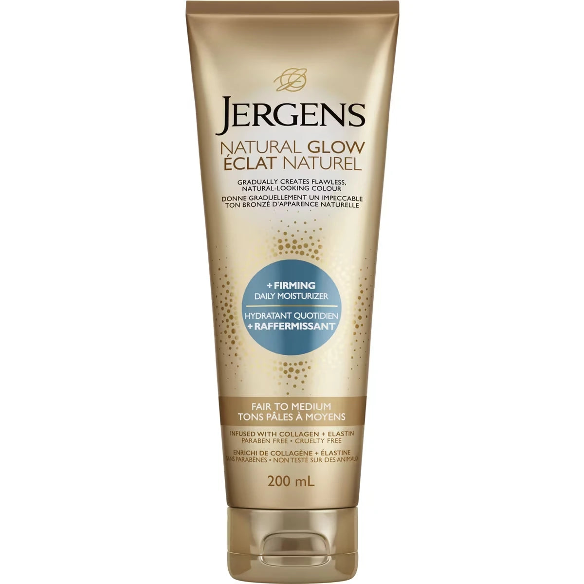 Crema Hidratante Natural Glow +Reafirmante Diaria Jergens