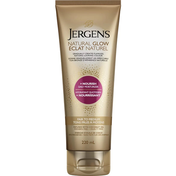 Crema Autobronceadora Natural Glow Tono Claro a Medio Jergens
