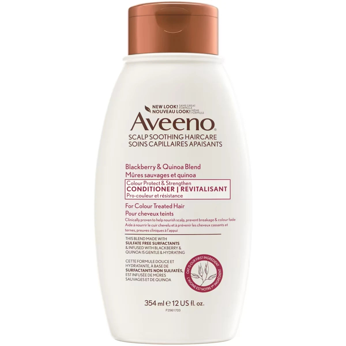 Acondicionador Protector de Color Moras Silvestres y Quinoa Aveeno