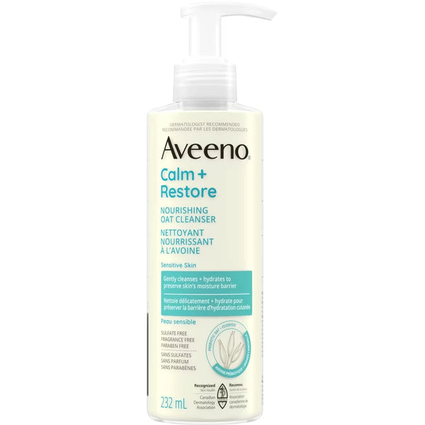 Limpiador Facial Calm + Restore Nutritivo Avena para Piel Aveeno