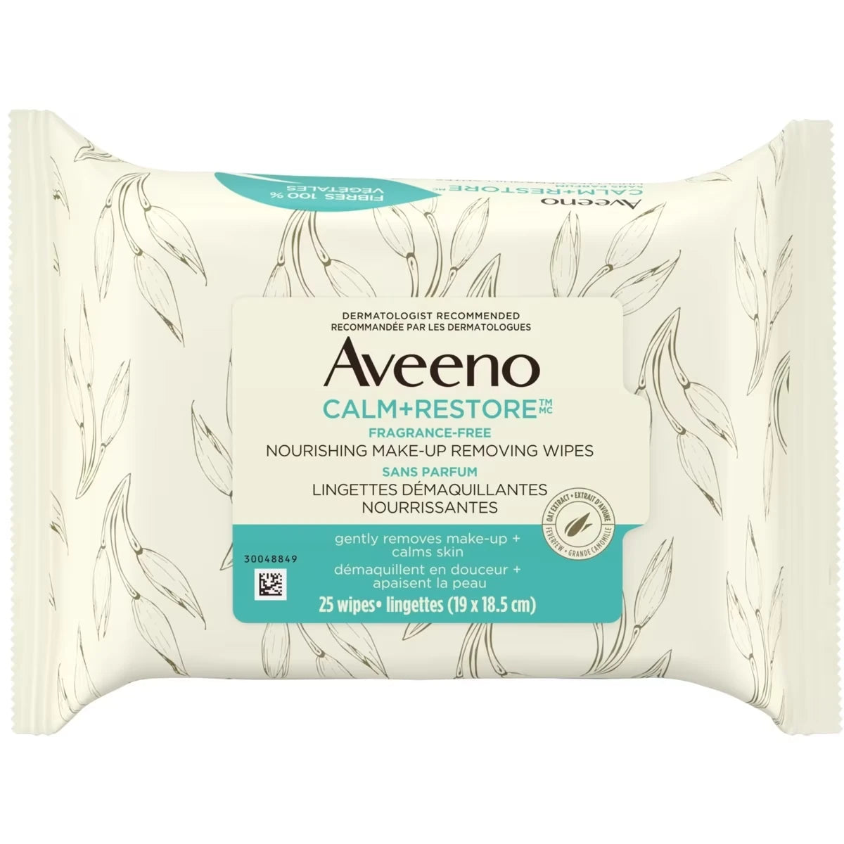 Calm + Restore Nutritivo Make-Up Toallitas Desmaquillantes Aveeno