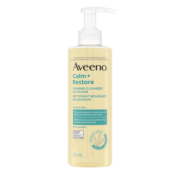Limpiador Facial Calm + Restore Foaming para Piel Sensible Aveeno