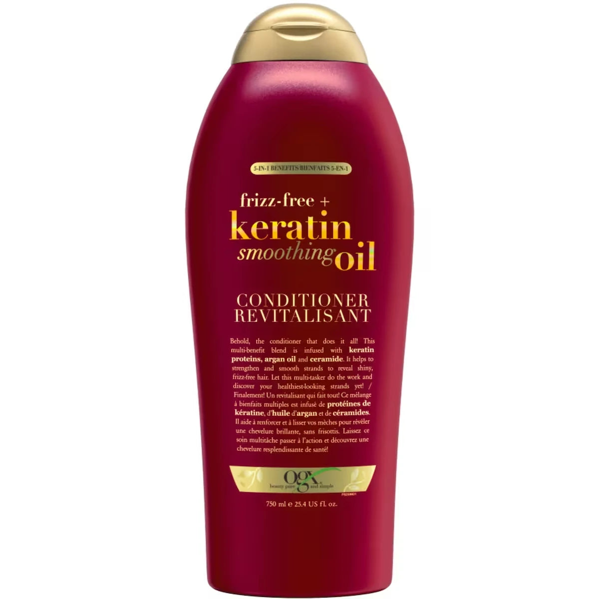 Acondicionador Fortificante Keratin Alisador Aceite para Cabello OGX