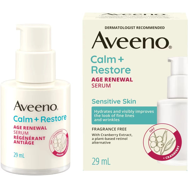 Sérum Facial Calm + Restore Age Renovador Aveeno