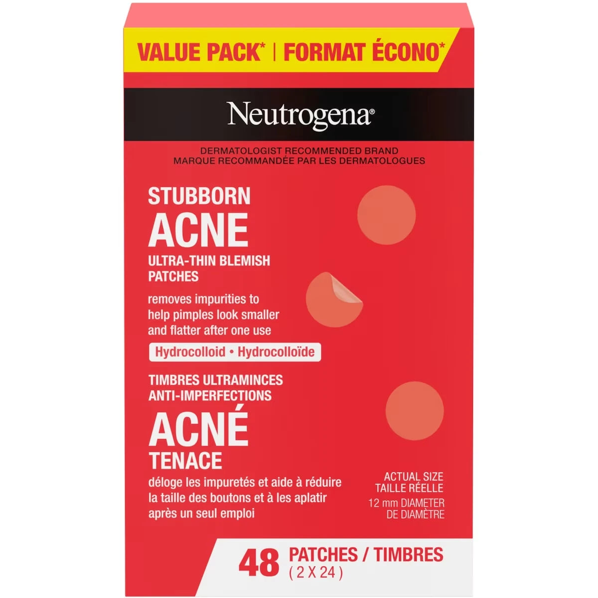 Tratamiento Facial Stubborn Acne Blemish Patches Neutrogena