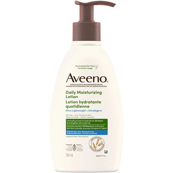 Loción Corporal Hidratante Ultraligera sin Fragancia Aveeno
