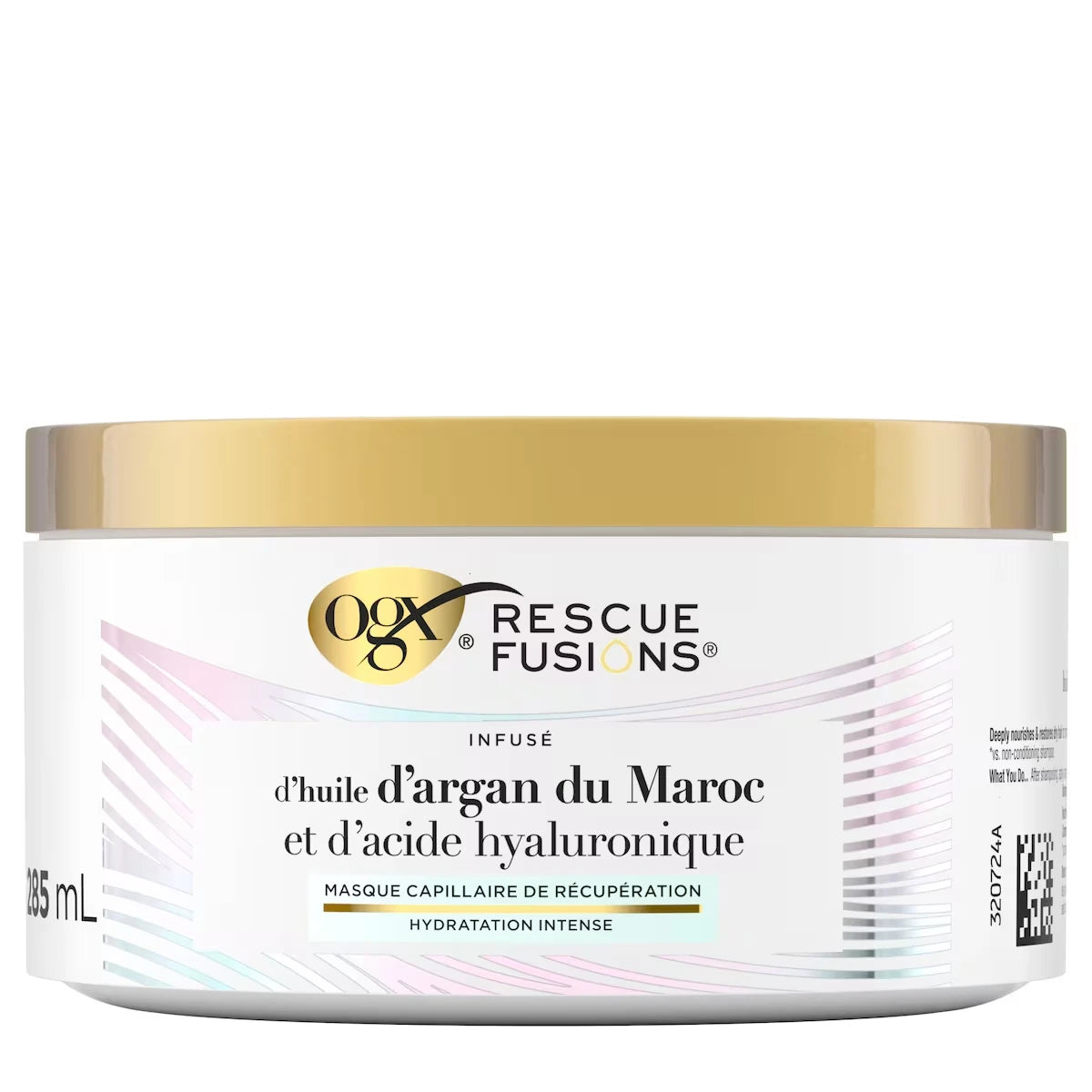 Mascarilla Capilar Reparador de Hidratación Intenso Rescue Fusions OGX