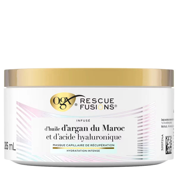 Mascarilla Capilar Reparador de Hidratación Intenso Rescue Fusions OGX