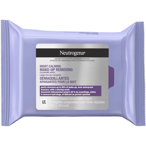 Toallitas Desmaquillantes Calmantes de Noche Neutrogena