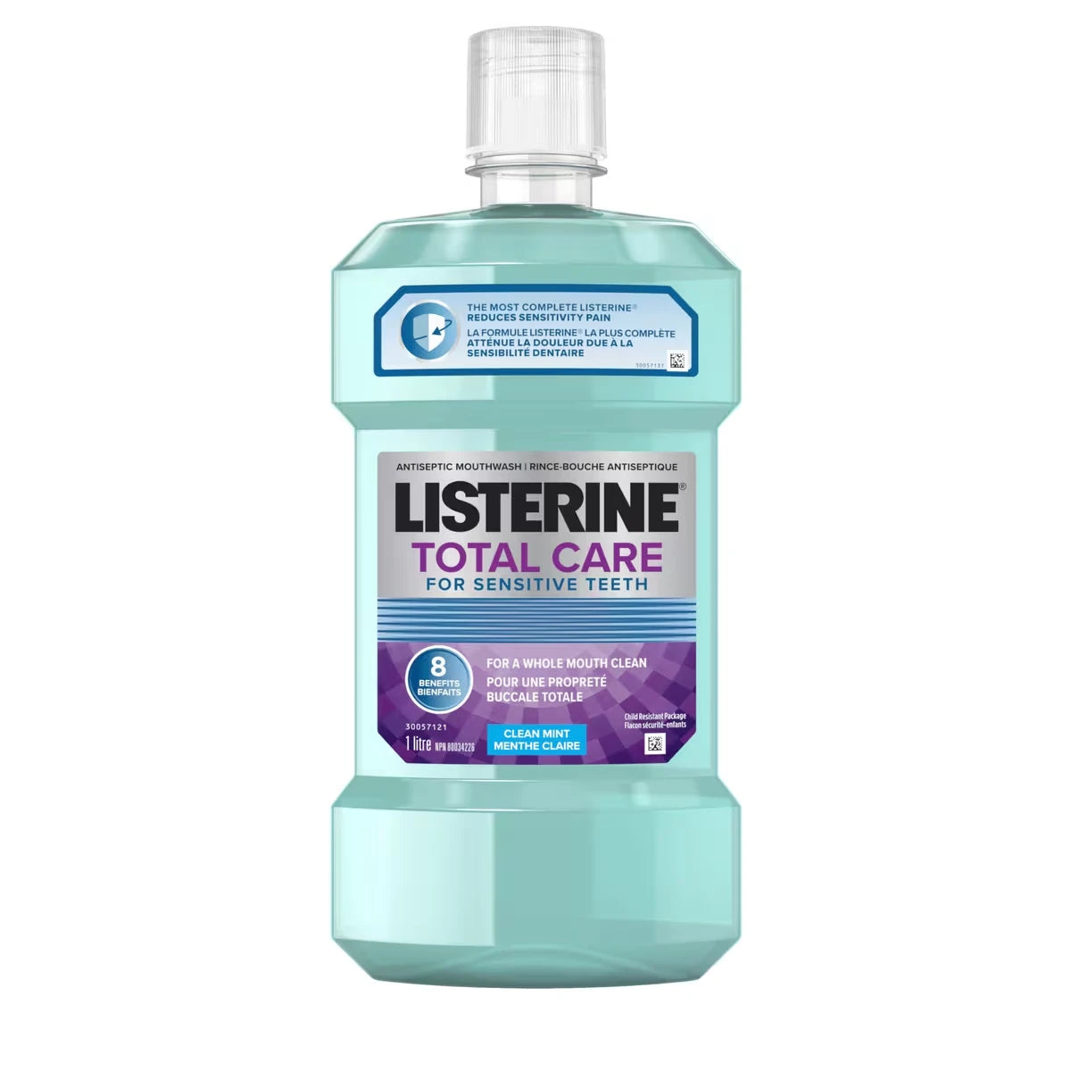 Enjuague Bucal Antiséptico Cuidado Total para Dientes 1 L Listerine