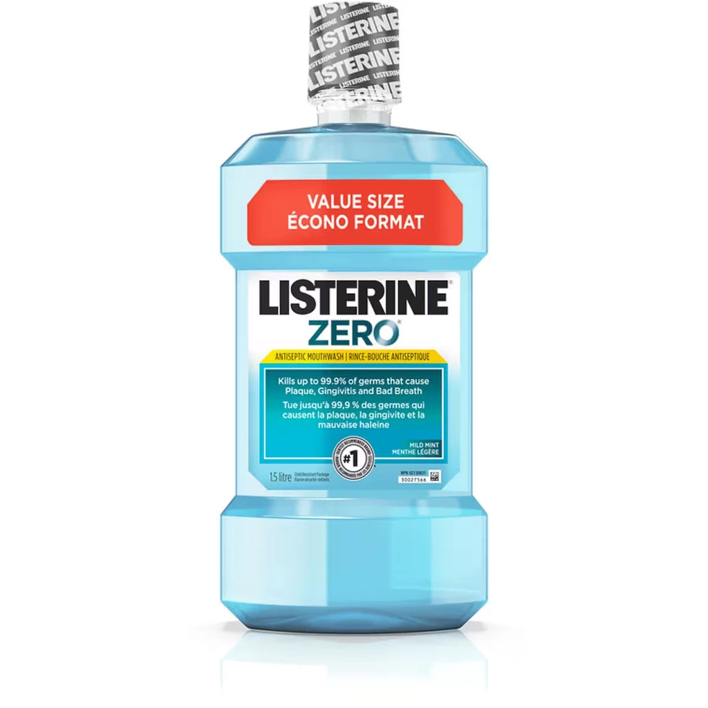 Enjuague Bucal Antiséptico Zero Menta Ligero sin Alcohol Listerine