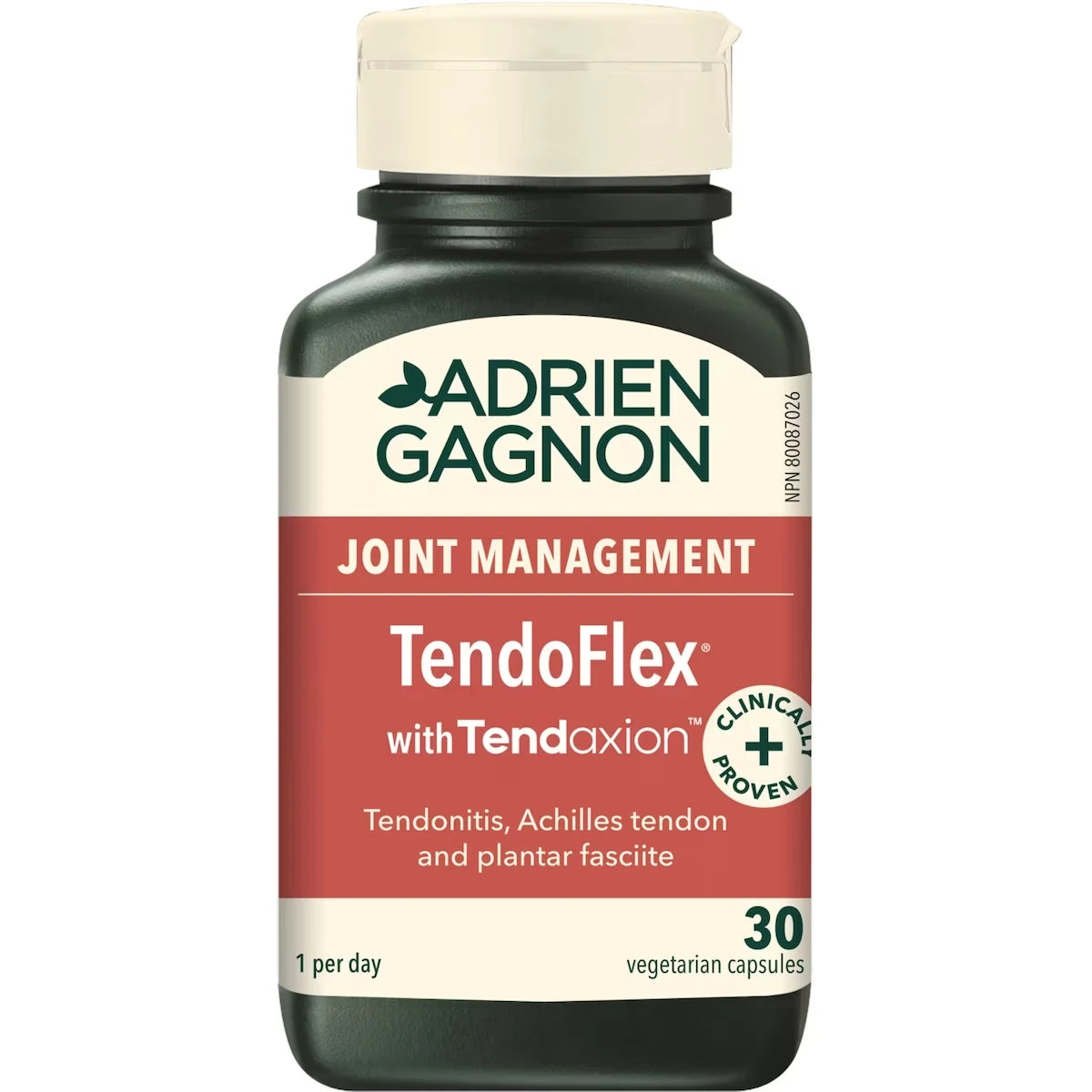 Suplemento TendoFlex 30 Cápsulas Adrien Gagnon