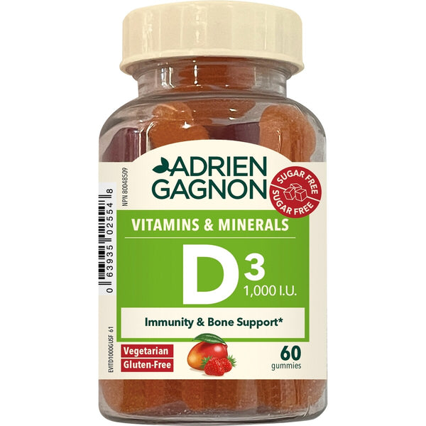 Vitamina D 1000 UI Chicle sin Azúcar Adrien Gagnon
