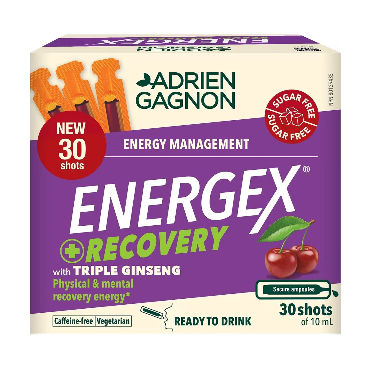 Suplemento Energex Recup Cereza 30 Ampollas Adrien Gagnon