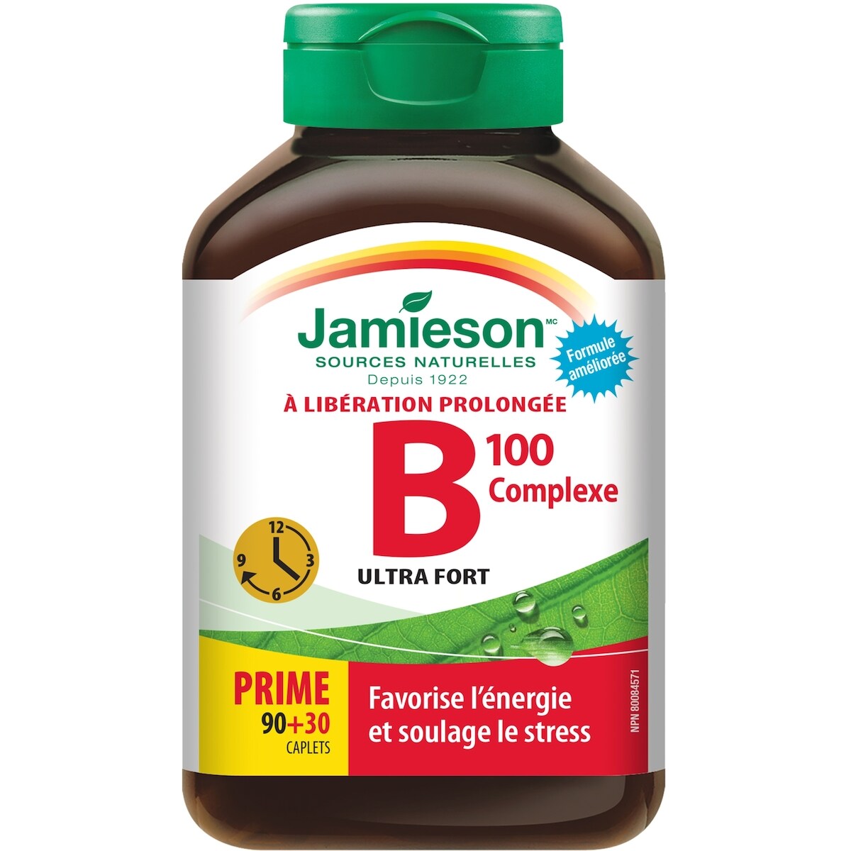 Comprimidos Complejo B 100 mg Liberación Gradual Jamieson ProVitamina