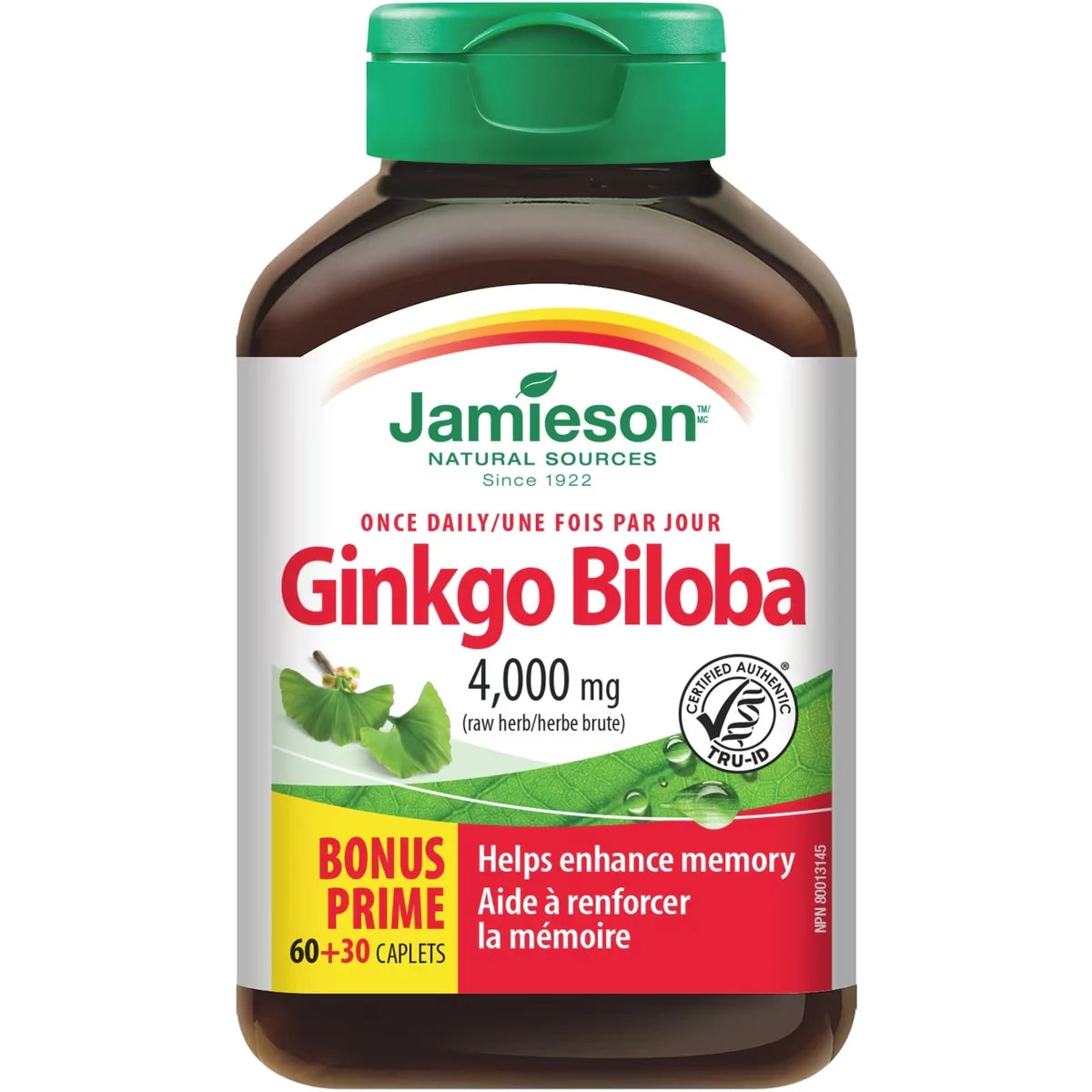 Ginkgo Biloba 400 mg Jamieson ProVitamina