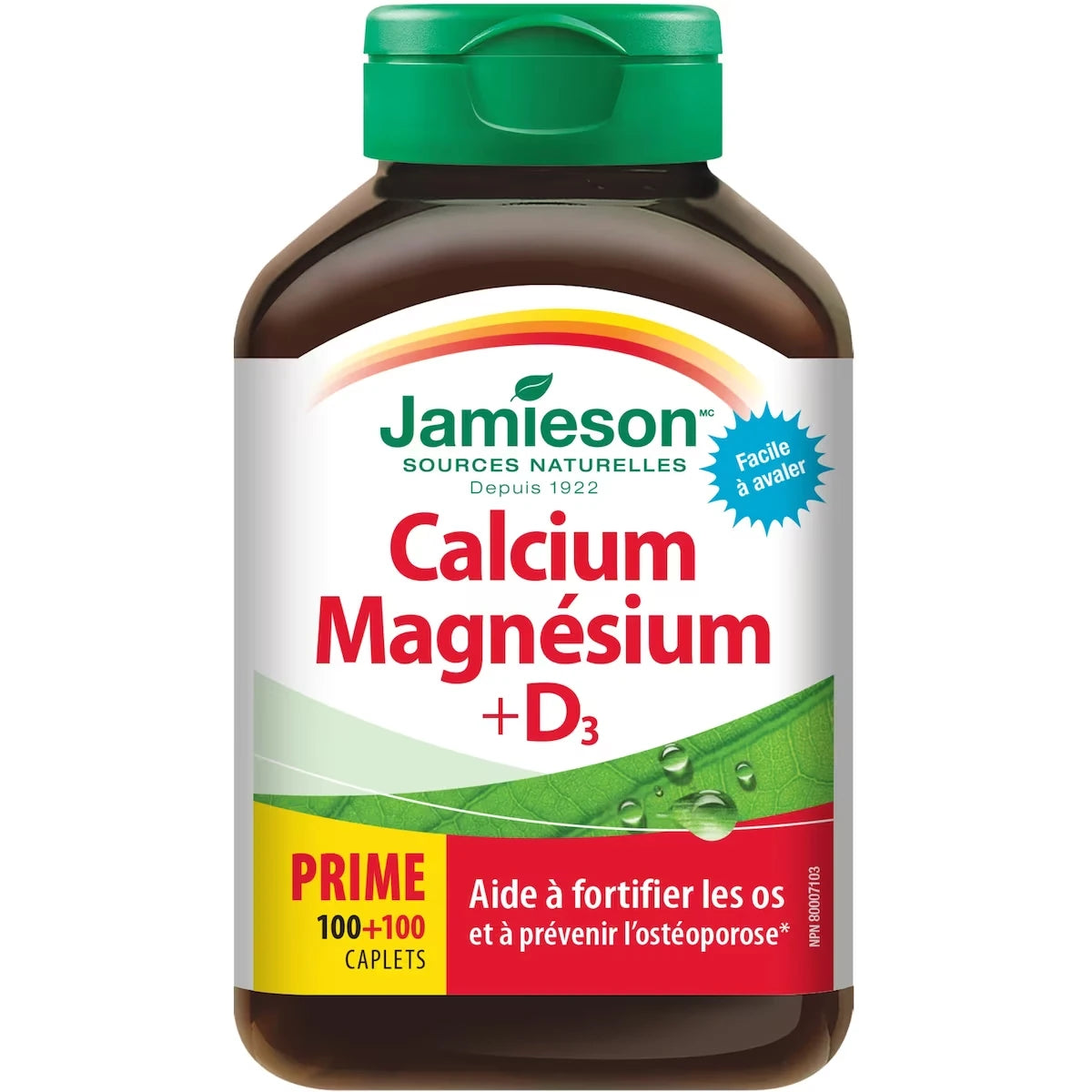Comprimidos de Calcio Magnesio y Vitamina D Jamieson ProVitamina